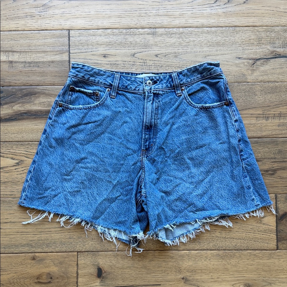 Abercrombie & Fitch Blue Denim Cutoff Jean Shorts